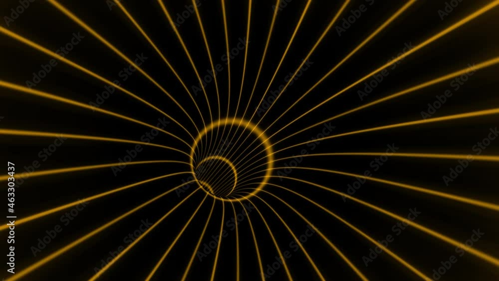 Poster 4k futuristic technology abstract background with orange lines for network, big data, data center, s