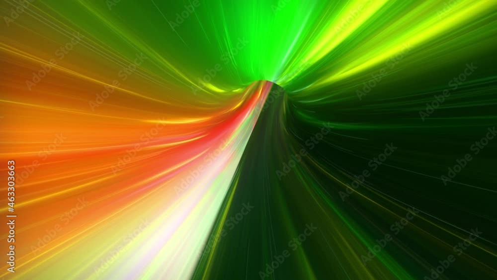 Poster wormhole through time and space, warp through science fiction. abstract jump in space in hyperspace.