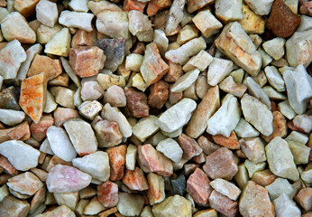 The structure of stone, brick and concrete as a background wallpaper or texture in photos taken in September 2021 in Masuria and Podlasie in Poland.
