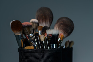 makeup brushes - obrazy, fototapety, plakaty