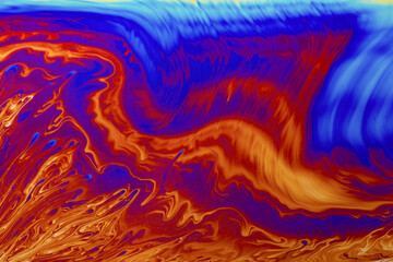 Psychedelic multicolored background abstract. Rainbow colors. patterns background. Photo macro shot of soap bubbles