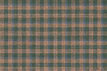 ragged old grungy fabric repeatable texture checkered beige green stripes with blue threads for gingham plaid tablecloths shirts tartan clothes dresses bedding blankets costume brocade