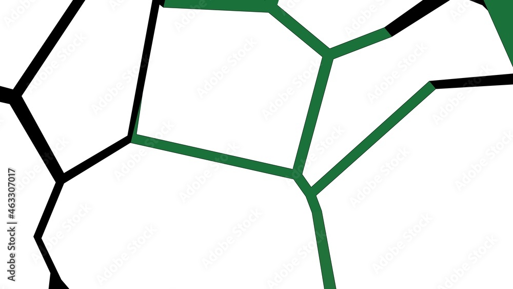 Poster abstract broken lines on a white background. rendering.