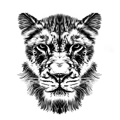 Foto op Canvas head of tiger © reznik_val