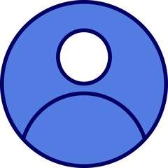 User Filled Linear Vector Icon Design