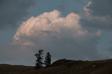 Landscape near the Ulagan district center in the Republic of Altai