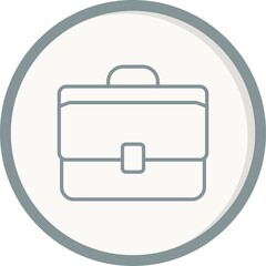 Brief Case Filled Linear Vector Icon Design