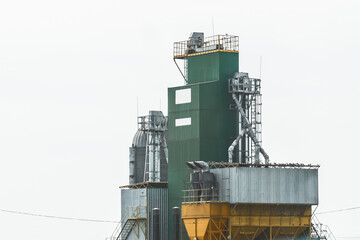 Agricultural tower silo production industrial farm of grain food plant manufacturing