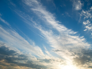 sunset sky clouds.