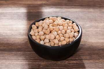 Cicer arietinum - Raw Grains Of Chickpea; Legume With Important Culinary And Nutritional Qualities