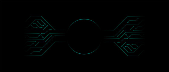 Modern Hi-Fi digital futuristic frame. Vector technology template.