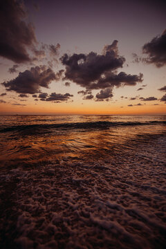sunset at the beach
