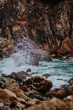 rocks in the sea
