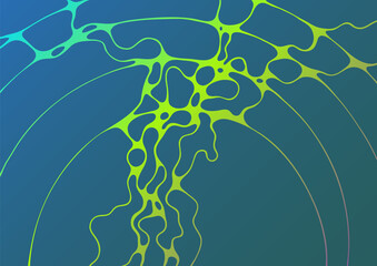 Trendy artwork with abstract marble grid.