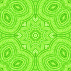 Girih authentic mosaic vector seamless motif. Textile patchwork design. Decorative mexican pattern. Wall decor design. Geometric shapes composition.