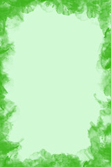 Zielone tło z ramką. © Hanna