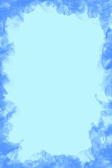 Niebieskie tło z ramka © Hanna