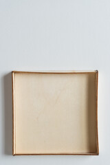 blank wooden box