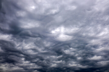 Dark sky full of clouds before the rain