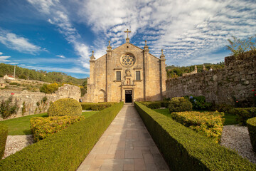 Church of the monastery of São João de Tarouca,  Viseu, Portugal - obrazy, fototapety, plakaty