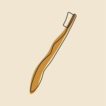 recommend clip art: toothbrush oneline continuous line art