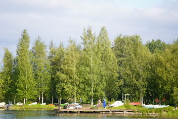 湖畔でのひととき