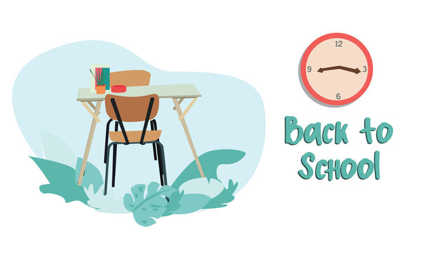 illustration verctor design of back to school