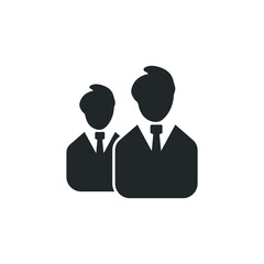 Business_man vector icon illustration sign