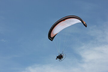 picture of a kite hanging from the sand dunes on the beach of the famous city of Yogyakarta in Indonesia