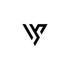 sv latter vector logo abstrack