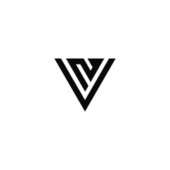 sv latter vector logo abstrack