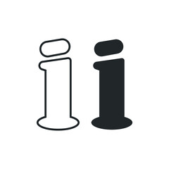 Information vector icon illustration sign