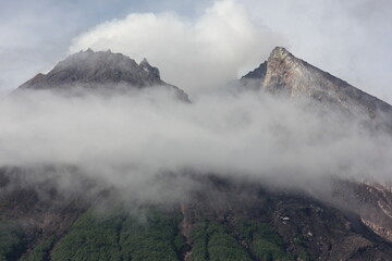 Mount Merapi, Mount Merapi (literally Mount Api in Indonesian and Javanese), is an active stratovolcano located on the border between the provinces of Central Java and the Special Region of Yogyakarta