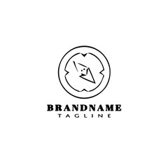 compass logo icon design template black isolated vector illustration