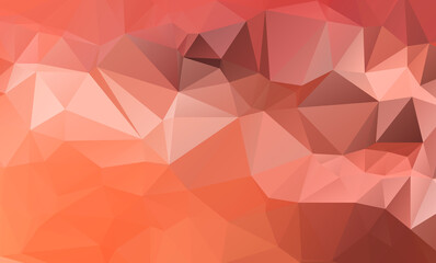 Fototapeta premium low poly geometric background with abstract pattern made of color orange geometric shapes