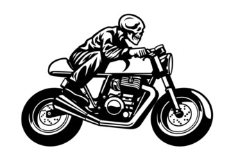 Skull Motorcycle rider