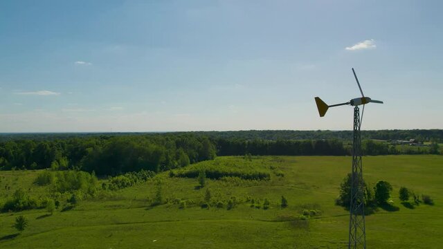 Circling a windmill