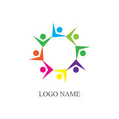 Community, network and social icon design template
