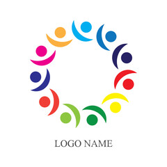 Community, network and social icon design template