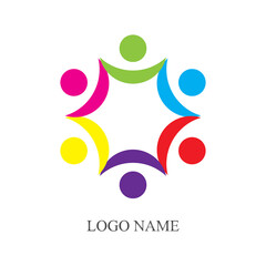 Community, network and social icon design template