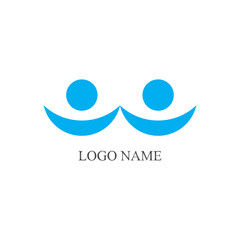 Community, network and social icon design template