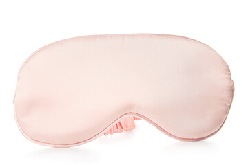 Stylish sleep mask on white background