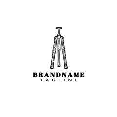 tripod logo flat icon design template black isolated vector illustration
