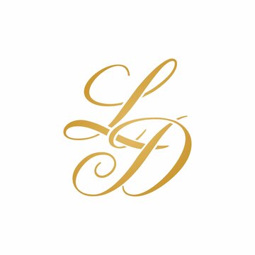 LD initial monogram logo