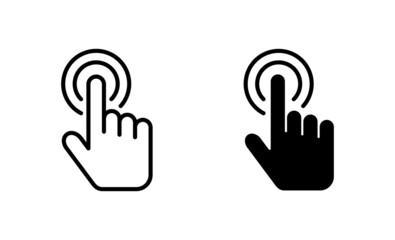 Hand cursor icons set. cursor sign and symbol. hand cursor icon clik