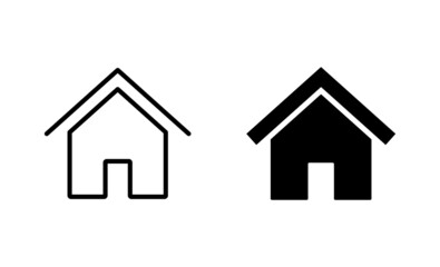 House icons set. Home sign and symbol