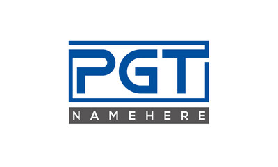 PGT creative three letters logo