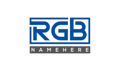 RGB creative three letters logo