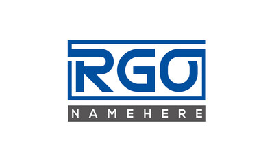 RGO creative three letters logo