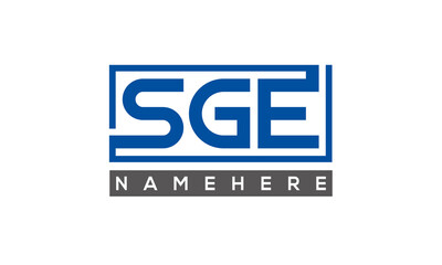 SGE creative three letters logo